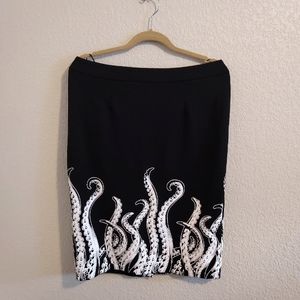 Sourpuss XL Tentacles Pencil Skirt